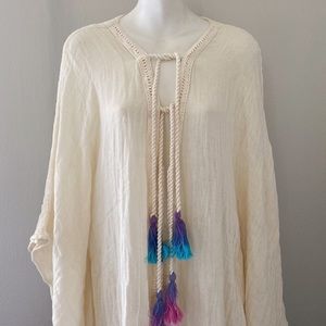 Jens pirate booty free people linen poncho